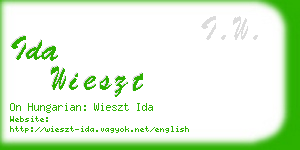 ida wieszt business card